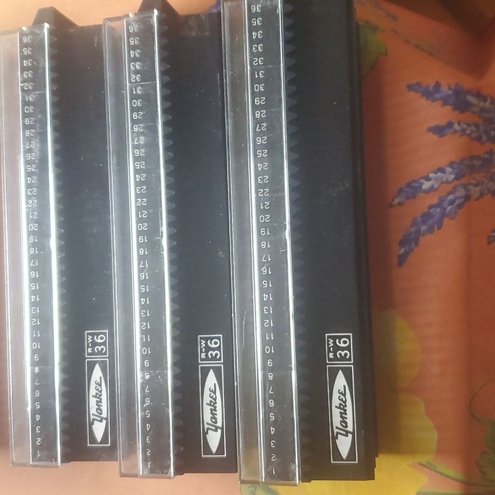 Vintage Yankee 36 R-W Plastic Slide Trays Lot of 3